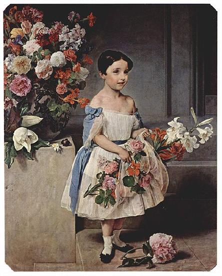 Francesco Hayez Portrat der Antonietta Negroni Prati Morosini als Kind oil painting picture